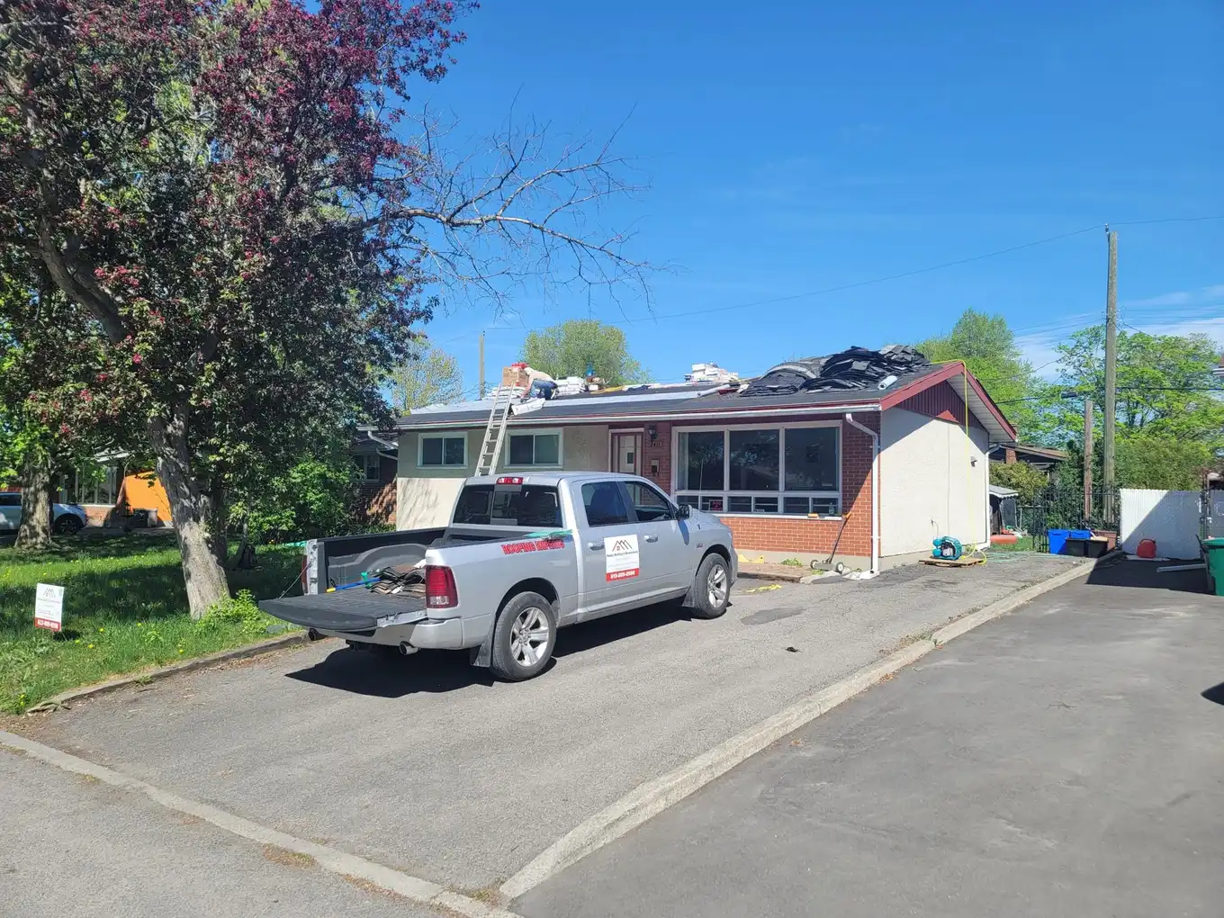 A roof replacement completed by the Ready Roofing & Renovations crew.